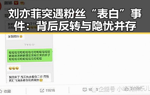 刘亦菲突遇粉丝“表白”事件：背后反转与隐忧并存