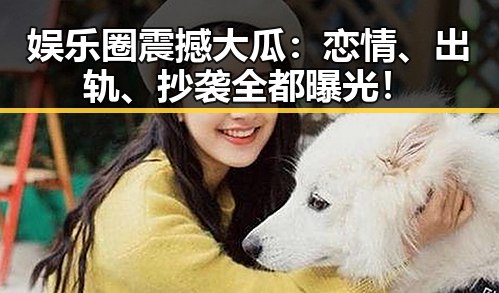 娱乐圈震撼大瓜:恋情、出轨、抄袭全都曝光!